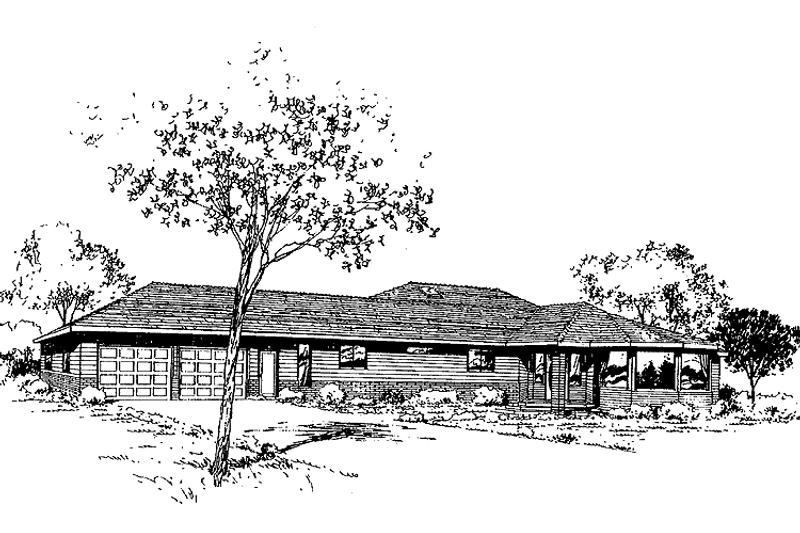 Architectural House Design - Exterior - Front Elevation 3 for Traditional House Plan #60-992 - 3 bed, 2.5 bath