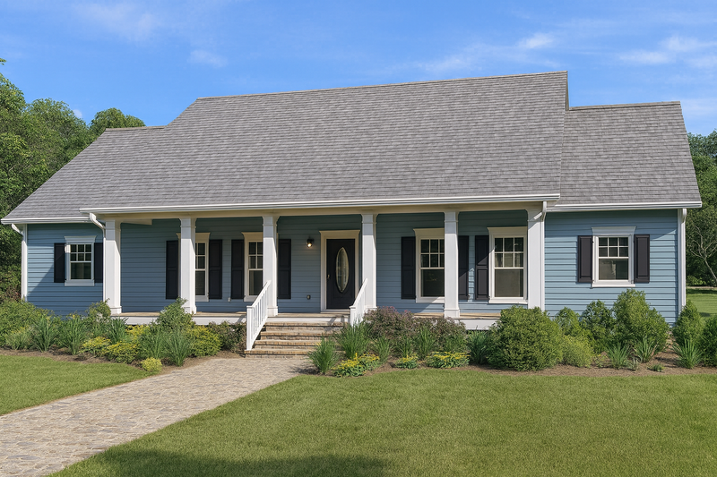 Southern Style House Plan - 4 Beds 2.5 Baths 2525 Sq/Ft Plan #44-244 Exterior