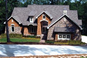 Exterior - Front Elevation 3 for European House Plan #929-878 - 4 bed, 4 bath