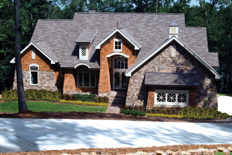 Home Plan - Exterior - Front Elevation 3 for European House Plan #929-878 - 4 bed, 4 bath