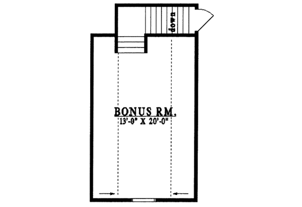 House Design - Country Floor Plan - Upper Floor Plan #42-438