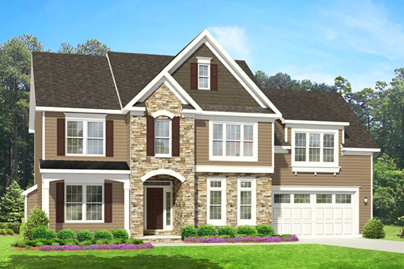 Dream House Plan - Colonial Exterior - Front Elevation Plan #1010-92