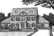Colonial Style House Plan - 4 Beds 3.5 Baths 2959 Sq/Ft Plan #310-213 