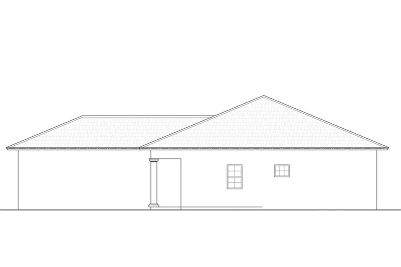 Dream House Plan - Right Side Elevation