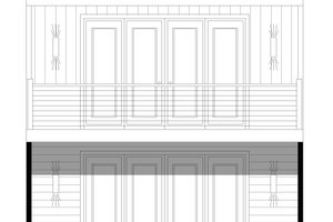 Exterior - Front Elevation 3 for Prairie House Plan #932-742 - 1 bed, 1.5 bath