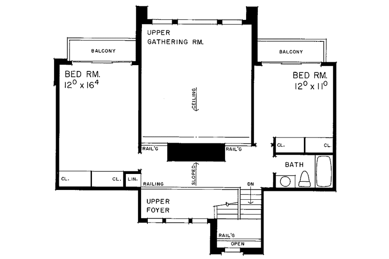 Dream House Plan - Floor Plan - Other Floor for Contemporary House Plan #72-1000 - 4 bed, 3.5 bath