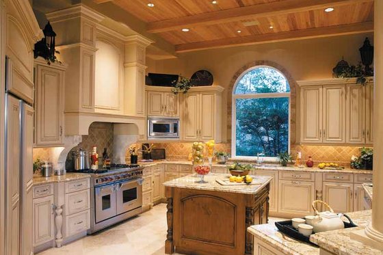 Interior - Kitchen 1 for Mediterranean House Plan #930-314 - 3 bed, 4.5 bath