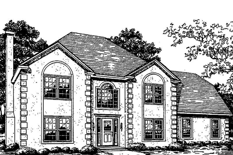 Home Plan - Exterior - Front Elevation 5 for Colonial House Plan #30-286 - 3 bed, 2.5 bath