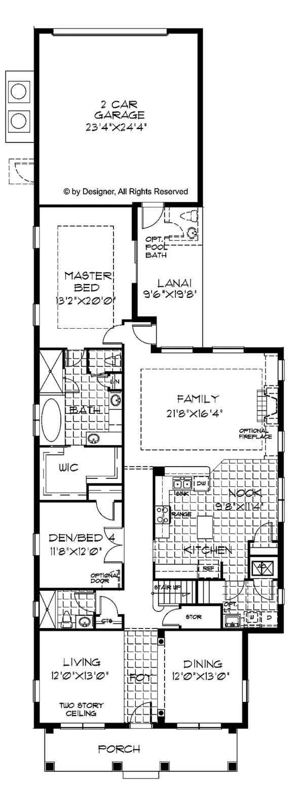 Architectural House Design - Classical Floor Plan - Main Floor Plan #999-153