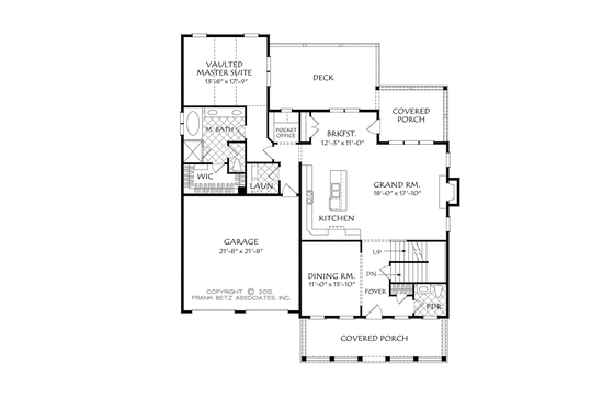 Floor Plan - Main Floor for Traditional House Plan #927-955 - 4 bed, 2.5 bath