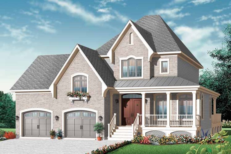 House Plan Design - Country Exterior - Front Elevation Plan #23-2441