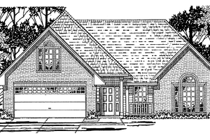 Home Plan - Exterior - Front Elevation for Country House Plan #42-547 - 3 bed, 2 bath