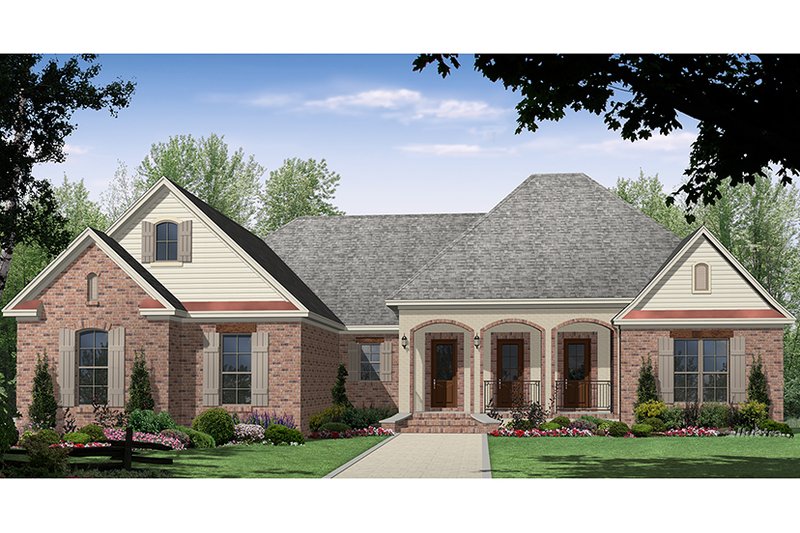 Home Plan - Country Exterior - Front Elevation Plan #21-433