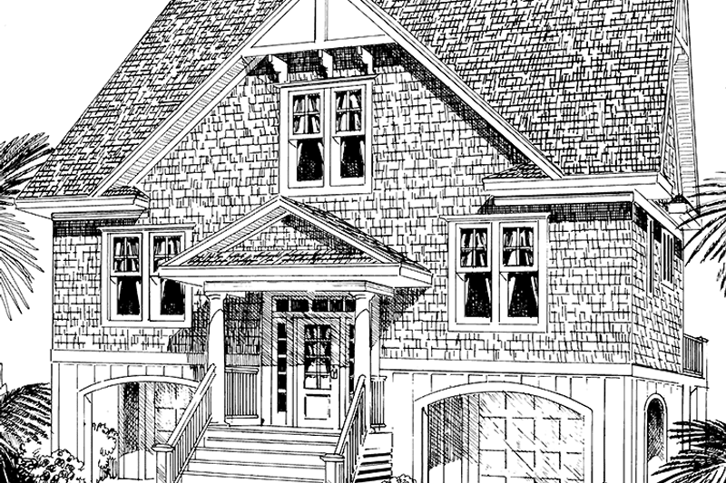 Dream House Plan - Craftsman Exterior - Front Elevation Plan #991-13