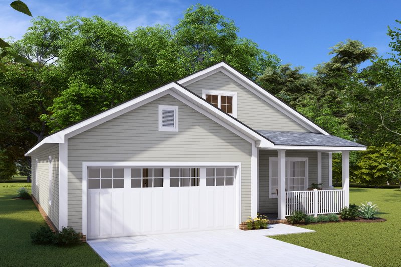 House Blueprint - Exterior - Other Elevation 2 for Cottage House Plan #513-2256 - 3 bed, 2 bath