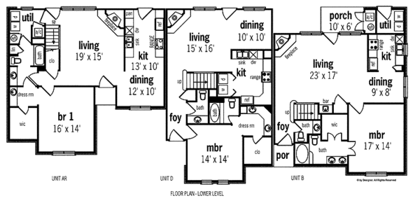 Architectural House Design - Traditional Floor Plan - Main Floor Plan #45-425