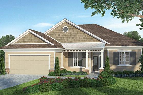 Exterior - Front Elevation 4 for Country House Plan #938-31 - 3 bed, 2.5 bath
