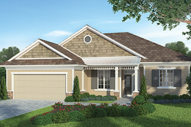 Home Plan - Exterior - Front Elevation 4 for Country House Plan #938-31 - 3 bed, 2.5 bath
