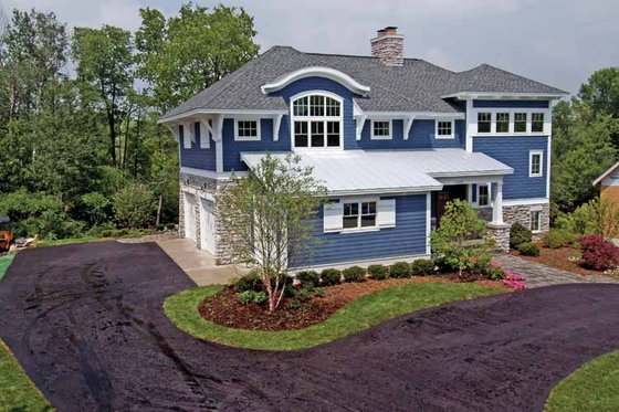 Exterior - Front Elevation 3 for Craftsman House Plan #928-18 - 4 bed, 2.5 bath