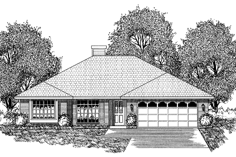 House Design - Traditional Exterior - Front Elevation Plan #40-499
