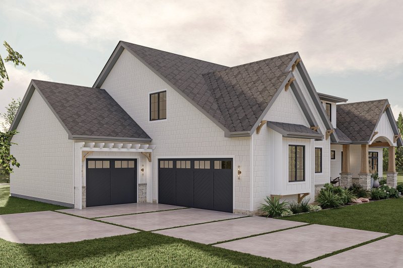 House Plan Design - Exterior - Other Elevation 1 for Cottage House Plan #455-541 - 4 bed, 3 bath