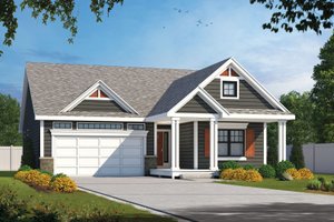 Traditional Exterior - Front Elevation Plan #20-2592