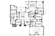 Mediterranean Style House Plan - 3 Beds 3.5 Baths 3606 Sq/Ft Plan #426-18 