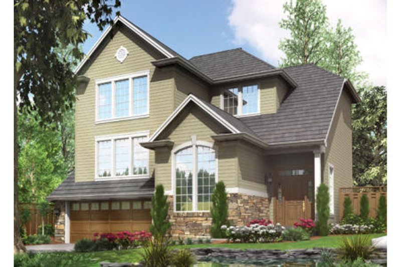 Dream House Plan - Craftsman Exterior - Front Elevation Plan #48-399