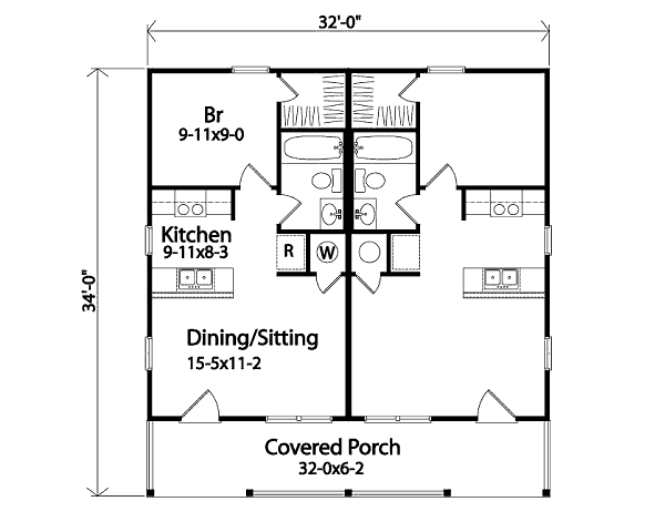 House Design - Country Floor Plan - Main Floor Plan #22-130