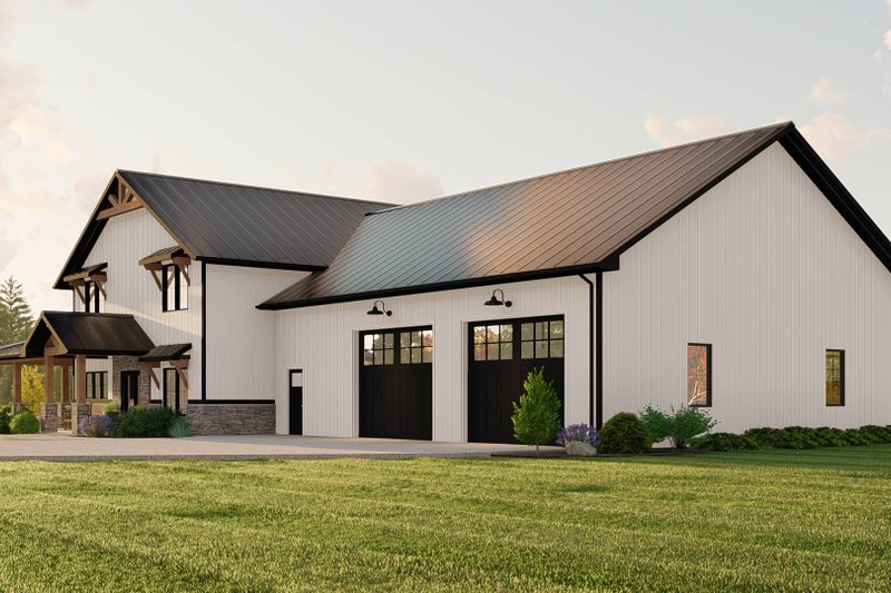 Architectural House Design - Exterior - Front Elevation 3 for Barndominium House Plan #1064-155 - 3 bed, 2.5 bath