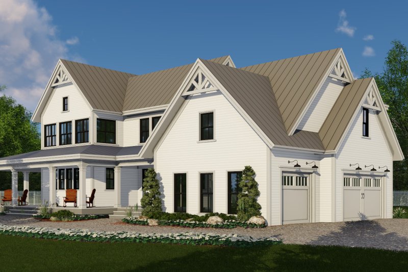 Dream House Plan - Exterior - Front Elevation 7 for Farmhouse House Plan #51-1564 - 4 bed, 3.5 bath