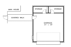 Floor Plan - Other Floor for Southern House Plan #8-203 - 3 bed, 2.5 bath