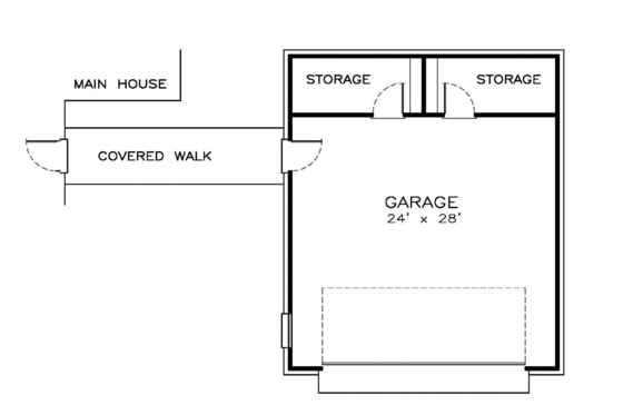 Floor Plan - Other Floor for Southern House Plan #8-203 - 3 bed, 2.5 bath