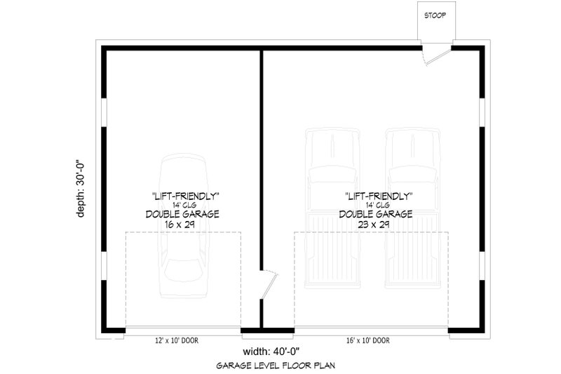 House Blueprint - Floor Plan - Main Floor for Country House Plan #932-1414, 0 bath