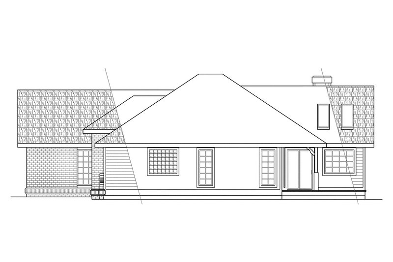 Home Plan - Exterior - Other Elevation 1 for Traditional House Plan #124-137 - 2 bed, 2 bath