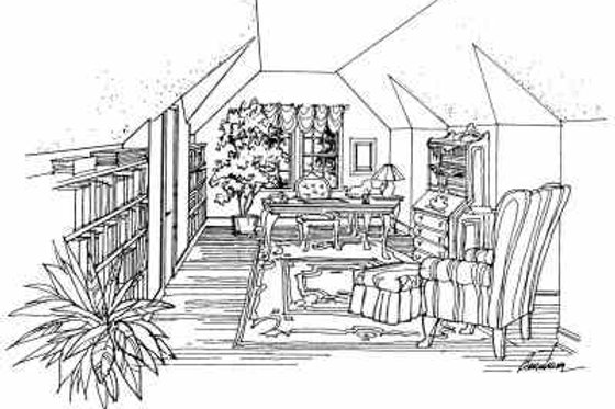 Exterior - Other Elevation for Traditional House Plan #72-241 - 1 bed, 1 bath