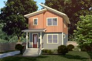 Modern Style House Plan - 3 Beds 2.5 Baths 1265 Sq/Ft Plan #79-291 Exterior 