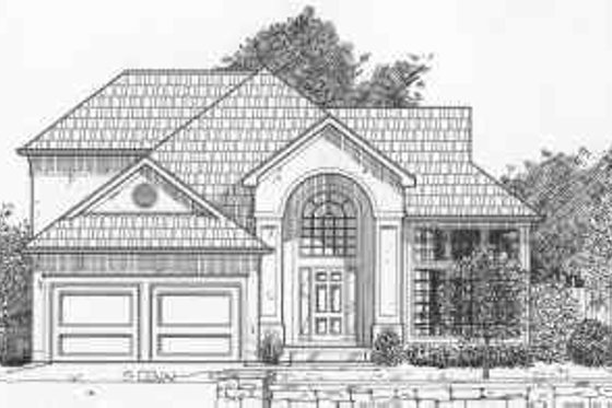 Exterior - Front Elevation for Traditional House Plan #6-182 - 3 bed, 2.5 bath