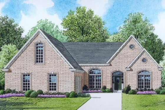 Exterior - Front Elevation for Traditional House Plan #424-368 - 4 bed, 3 bath
