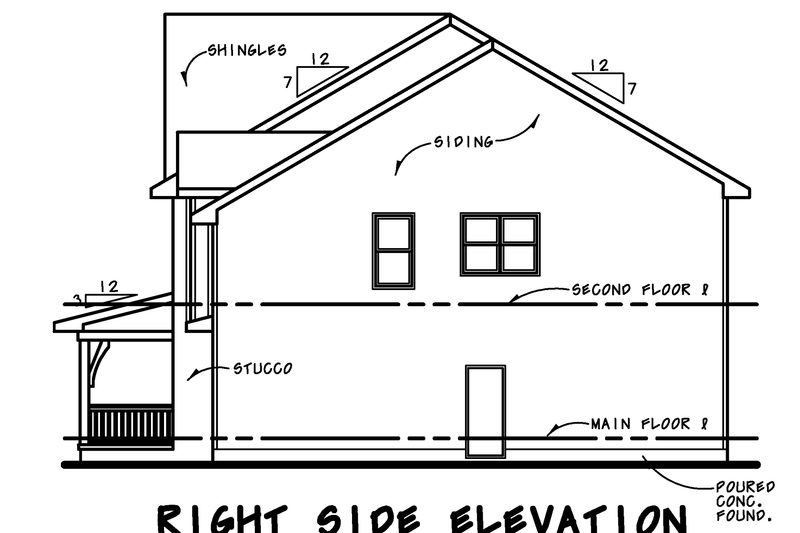 Home Plan - Exterior - Other Elevation 1 for Farmhouse House Plan #20-2600 - 5 bed, 3.5 bath