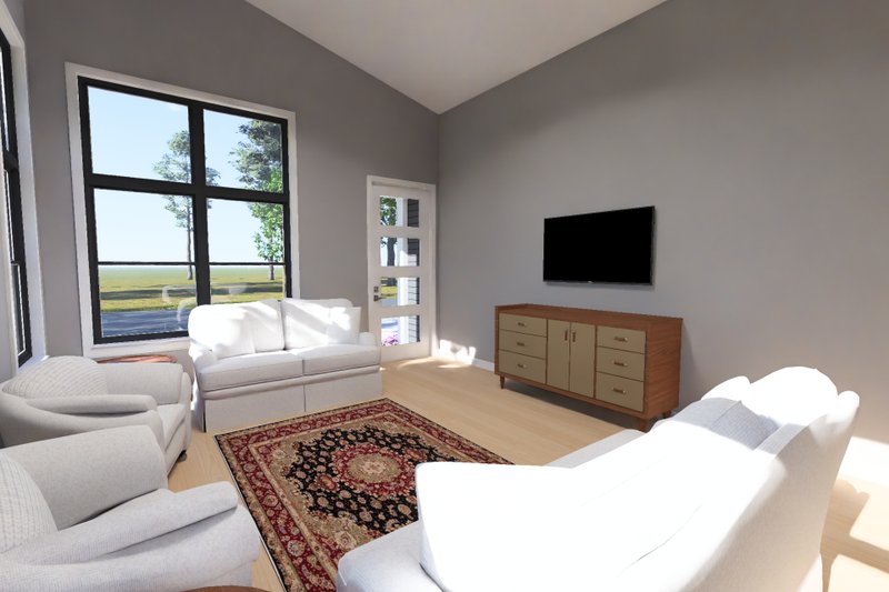 Home Plan - Interior - Family Room 1 for Modern House Plan #513-2495 - 3 bed, 2 bath