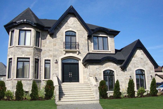 Exterior - Front Elevation for European House Plan #138-384 - 4 bed, 2.5 bath
