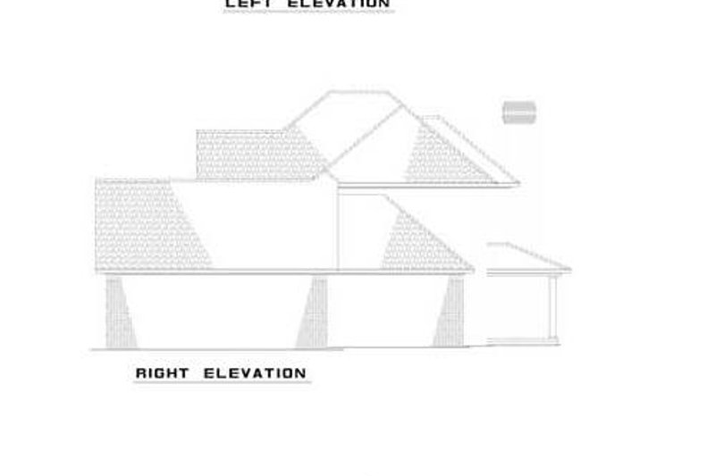 House Plan Design - Exterior - Rear Elevation for Southern House Plan #17-543 - 3 bed, 2.5 bath