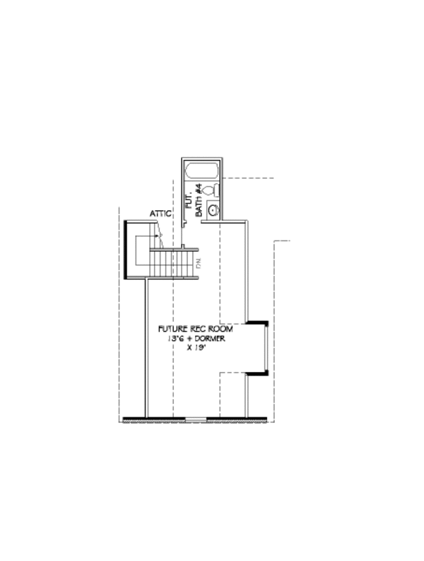Traditional Floor Plan - Upper Floor Plan #424-375