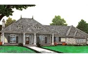 European Style House Plan - 2 Beds 2 Baths 2048 Sq/Ft Plan #310-650 