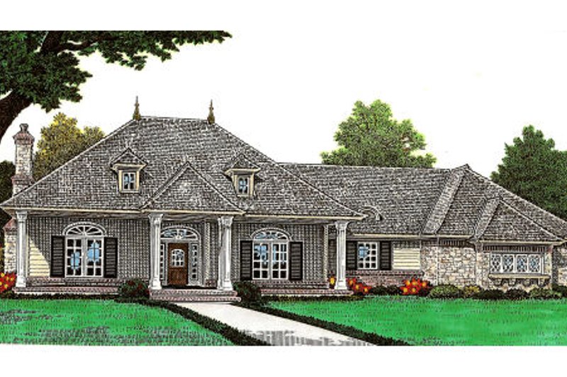 House Plan Design - European Exterior - Front Elevation Plan #310-650