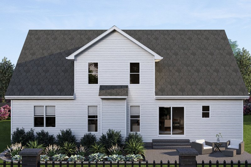 Home Plan - Exterior - Rear Elevation for Craftsman House Plan #455-231 - 3 bed, 3 bath