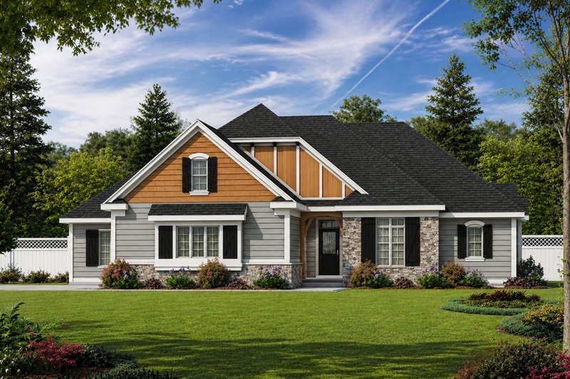 Dream House Plan - Exterior - Front Elevation 2 for European House Plan #20-2264 - 3 bed, 3.5 bath