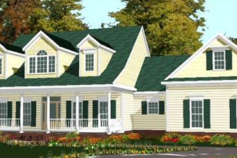 Country Style House Plan - 4 Beds 3 Baths 2649 Sq/Ft Plan #63-166