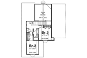 European Style House Plan - 3 Beds 2.5 Baths 1780 Sq/Ft Plan #20-1408 